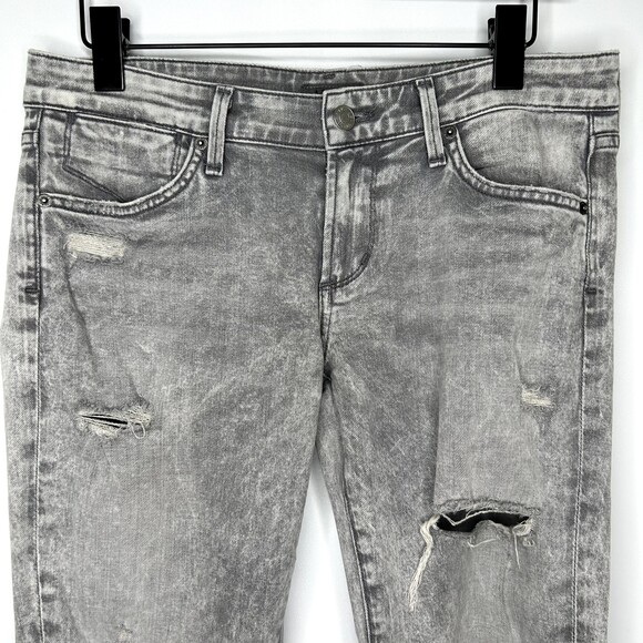 AGOLDE Jeans Womens Chloe Low Rise 27 Feel Good Gray Wash Distressed Y2K - Picture 10 of 10